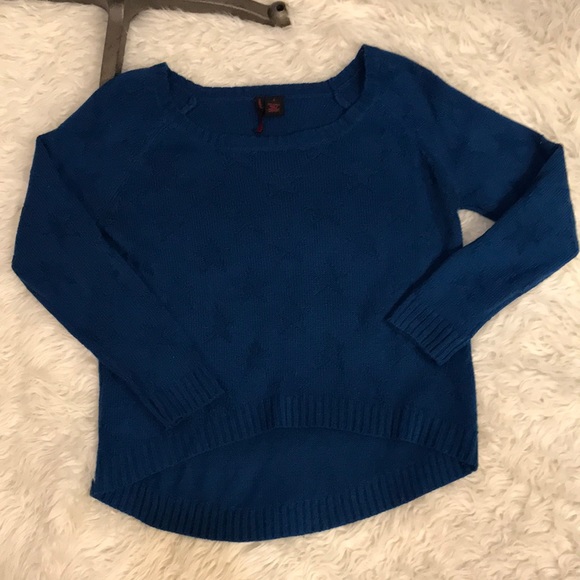 Royal blue sweater with Star designs - Picture 1 of 5